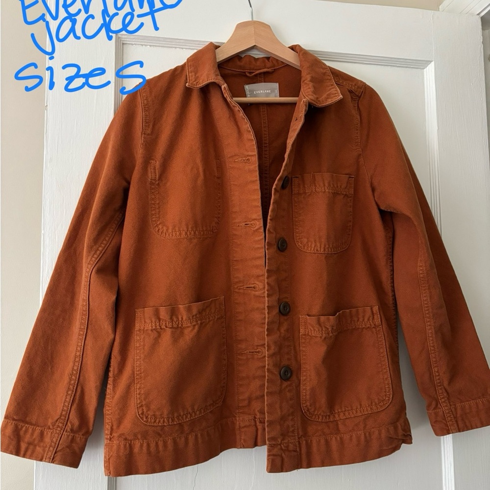 Everlane Women’s Chore Chore Cotton Canvas Jacket - S- Copper - Picture 4 of 5